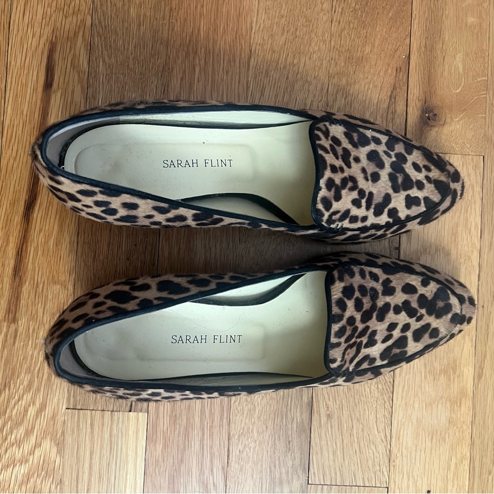 Sarah Flint Italian size IT 40 Rosie leopard loafers